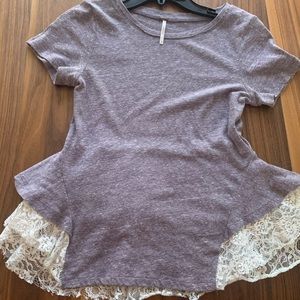 Free People Peplum T-Shirt - Small